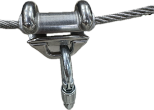 เครื่องร่อน-8ซี่โครงสแตนเลสสำหรับเชือกลวด8มม. เครื่องร่อน/สายช่วยชีวิต - Product Image 3