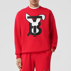 Nuevo estilo de ropa de calle Color sólido Hombres Serigrafía Sudadera/Precio barato Hombres Serigrafía Sudadera - Product Image 4