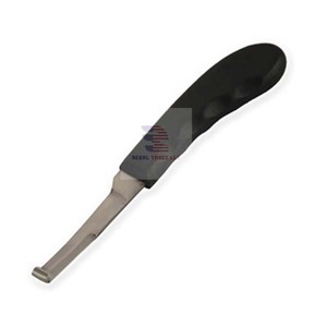 Cuchillo de pezuña con mango de madera, instrumentos veterinarios, cuchillo de pezuña para el cuidado de caballos - Product Image 3