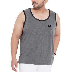 Débardeurs de gymnastique pour hommes de haute qualité Logo personnalisé couleur unie respirant Fitness débardeur OEM musculation approvisionnement sans manches - Product Image 1