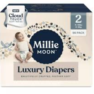 Couches Tailles 1-6 Couches de luxe COUCHES DE Luxe (Choisissez la taille) (Taille 2-96 Couches (9lbs-18lbs)) - Product Image 1