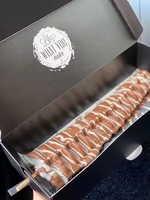 Emballage alimentaire à emporter pour restauration rapide : Boîte en papier pour gaufres, mini-crêpes, sushis, brownies, BBQ, biscuits, pâtisseries