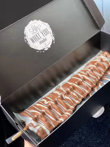 Fast Food çıkar gıda ambalajı yapışmaz Waffle Mini gözleme krep kağit kutu tepsi suşi krep Brownie barbekü çerez ekmek ambalaj - Product Image 5