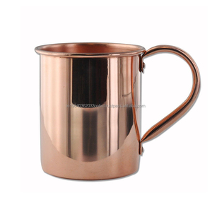 Tazas de mula de cobre de lujo modernas para artículos para beber, tamaño personalizado martillado y Chapado en cobre liso sólido y puro para exportación - Product Image 1