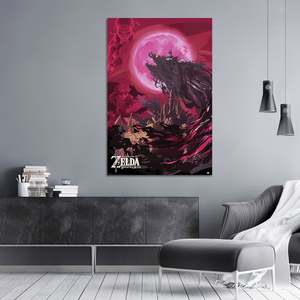 Modern Style the Legend of Zelda Breath of the Wild <b>Poster</b> Black <b>Frame</b> Wall Decor Paper <b>Poster</b> - Product Image 2