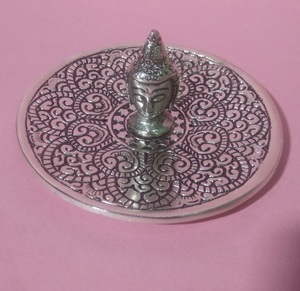 Quemador de incienso de aluminio con diseño de Buda, quemador de incienso con soporte de palo de incienso - Product Image 2