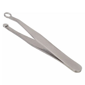 2 Pinzas de Acero Inoxidable de Alta Calidad con Punta Redonda para Recortar el Vello de la Nariz y Cejas - Product Image 2