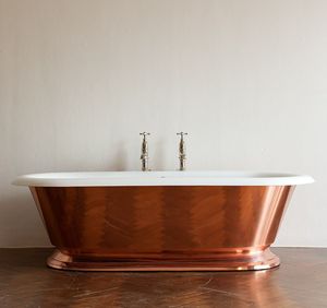 Baignoire en cuivre élégante avec patine antique pour les spas élégants et les salles de bains de style traditionnel au design artisanal - Product Image 4