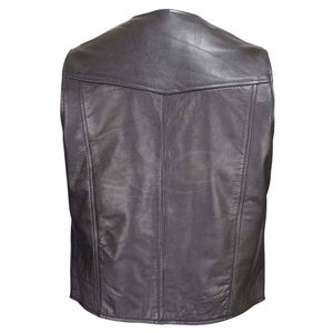 Gilet de moto décontracté pour homme, respirant, coupe-vent, écologique, en toile, vêtement d'extérieur d'hiver, sans manches, veste de motard en cuir - Product Image 6