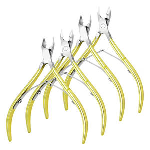 Pinza para cutículas de uñas de acero con mango liso con cuchillas extra afiladas Pinza para cutículas de punta de 7mm para uso en el cuidado de las manos de belleza - Product Image 1