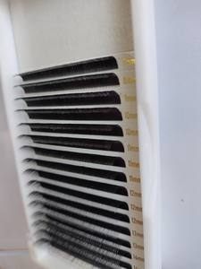 Extensions de cils synthétiques noirs naturels faits à la main, volume complet, épaisseur 0,15 mm, avec logo personnalisé, pour la beauté – Fabrication vietnamienne - Product Image 5