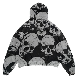 Sudadera Premium con Efecto Desgastado para Invierno, Producción OEM, Algodón Poliéster, Impresión Personalizada, Alta Calidad, Ecológica, Pedido al por Mayor, Lavado Ácido - Product Image 2