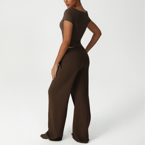 Conjunto de Yoga para Mujer de Color Sólido de Marca Privada, Ropa Deportiva de Dos Piezas en Venta, Conjunto de Yoga para Ejercicio - Product Image 4