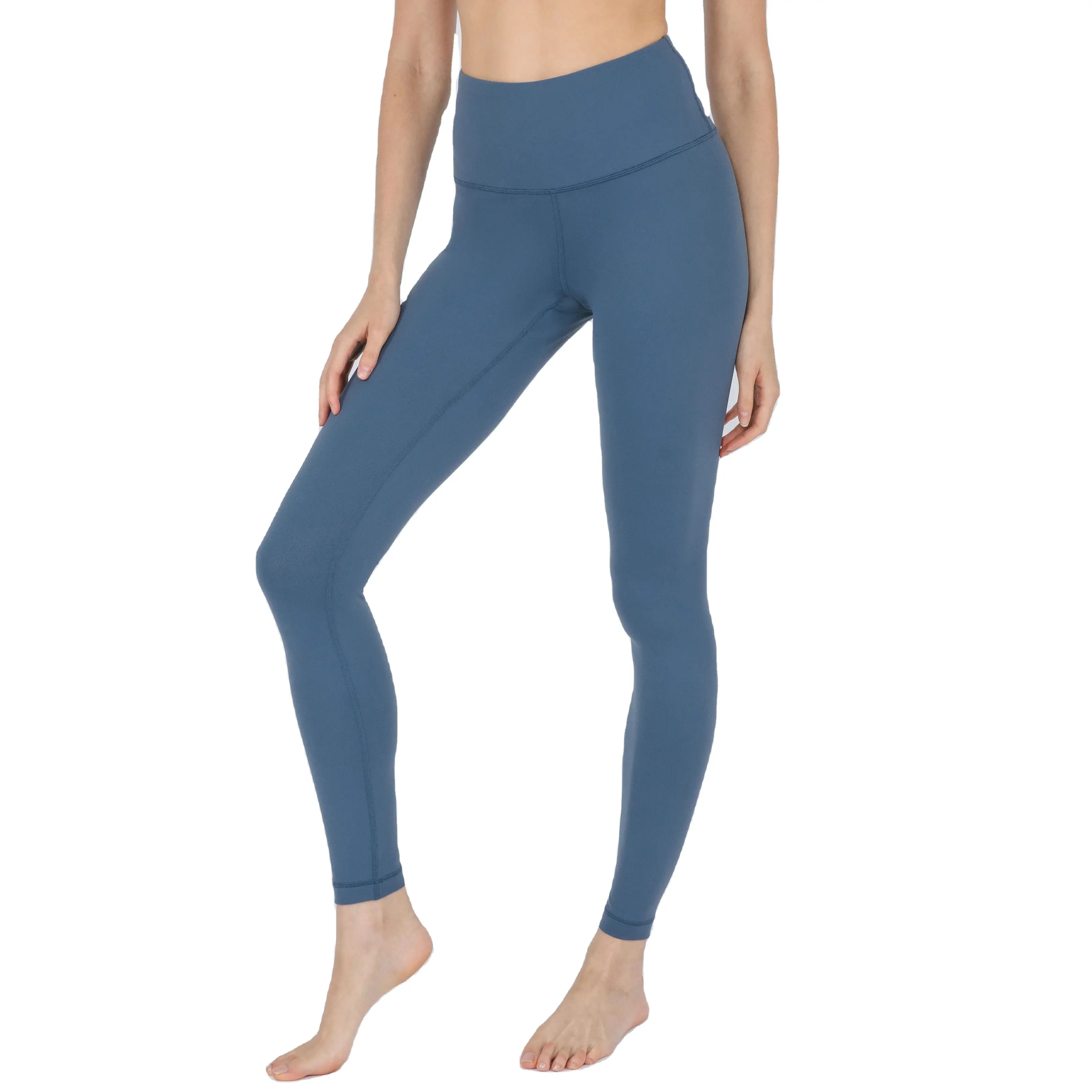 Pantaloni da Yoga a vita alta senza cuciture da donna in cotone con Logo personalizzato Scrunch Butt Leggings da palestra realizzati in pakistan