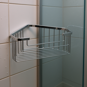 AUGUSTUS Estante de Esquina para Ducha Gedy 2483 13, Cromado Pulido, Soporte para Objetos, 20x15x8cm, Estantes para Baño - Product Image 3