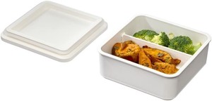 Reusable Microwaveable BPA-Free PP 3 Compartment Plastic Bento Lunch Box School Office Meal Prep Food <b>Storage</b> <b>Container</b> for Kids - Product Image 2