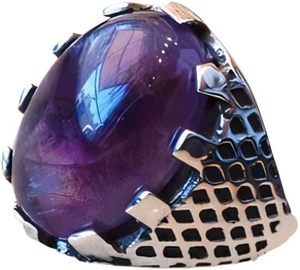 Anillo de Plata de Ley 925 con Diseño Árabe y Piedra Preciosa de Amatista Natural, Novedad en Joyería para Hombre, Piedra de Nacimiento de Febrero - Product Image 1