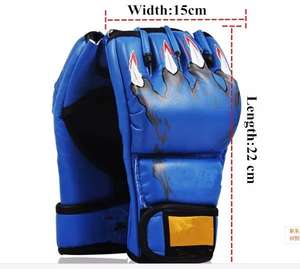 Service OEM Gants de combat MMA sur mesure Gants MMA demi-doigt en PU de haute qualité à vendre - Product Image 6