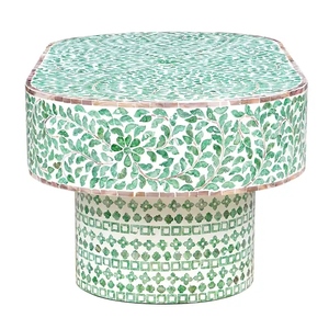 Mesa de centro de nácar de diseño de lujo para interiores de sala de estar, muebles, decoración del hogar, mesa de centro MOP - Product Image 3