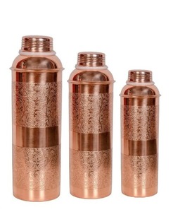 Huge Demand Sale 330ml Designer Etching Copper Bottle 1L Elegant Plastic Drinkware by Our Designer - Product Image 1
