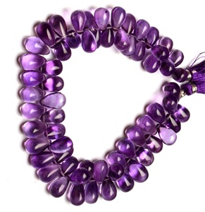 Piedras Preciosas Sueltas de Amatista, Forma de Lágrima Lisa, Certificadas por Terceros - Product Image 2