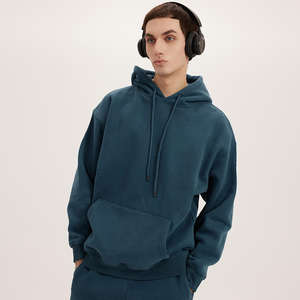 Logo personnalisé vierge poids lourd 320 gsm sweats à capuche hommes épais poids lourd surdimensionné 420 350 480 500 450 gsm coton à capuche - Product Image 4