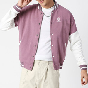 Veste universitaire légère et écologique avec col montant et logo frontal, taille adulte pour tenues tendance - Product Image 4