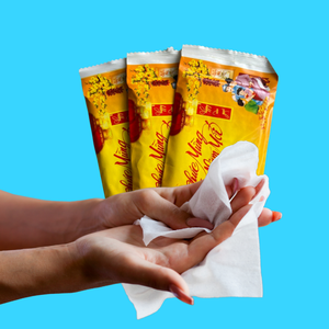 Toallitas húmedas no tejidas de viaje paquete individual al por mayor superficies de cocina limpias desechables fácil de usar Etiqueta Privada vietnamita - Product Image 1