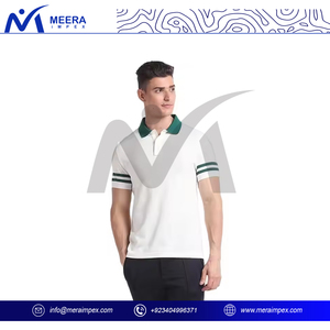 เสื้อโปโลผ้าฝ้ายแขนสั้นระบายอากาศได้ดีแห้งเร็วใส่สบายสำหรับกีฬาชุดทำงานและสตรีท - Product Image 3