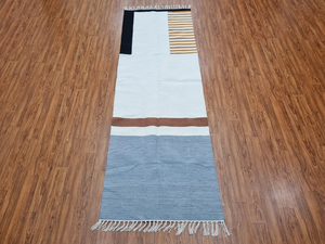 Tapis de couloir en coton tissé à la main de style marocain tufté et lavable pour entrée, couloir et escalier à usage domestique - Product Image 2