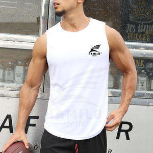 2025 nouveaux hommes sans manches côté fendu Fitness débardeur solide imprimé t-shirt entraînement débardeur course respirant conception coupe ample - Product Image 5