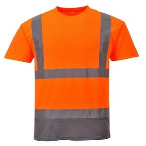 OEM Custom Two-Toned Hi Vis <b>T</b>-<b>Shirts</b> Summer Anti-Static Breathable Reflective Waterproof Fluorescent <b>Thermal</b> Polyester <b>T</b>-<b>Shirts</b> - Product Image 3