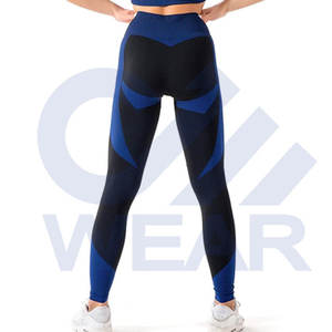 ชุดออกกำลังกายกางเกง2ชิ้นเอวสูงไร้รอยต่อสำหรับผู้หญิงกางเกงโยคะมาใหม่ - Product Image 5