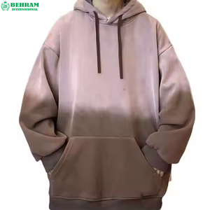Sweat-shirt à capuche unisexe tendance, personnalisé avec impression en relief, écologique, 100% coton, molleton/polaire française, haute qualité, épaules tombantes - Product Image 2