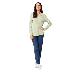 2025 Popular Design Wholesale <b>Womens</b> <b>Polo</b> <b>Shirts</b> For <b>Womens</b> Customize Long Sleeve Blank <b>Women</b> <b>Polo</b> Tee Perfect For All Seasons - Product Image 4