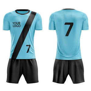 Conjunto de uniformes de fútbol impresos por sublimación personalizados de alta calidad, Conjunto de camiseta y pantalones cortos de fútbol personalizados para entrenamiento - Product Image 1