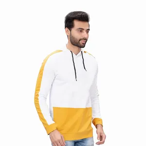 Fashion Wear Men's Hoodies Two Tone Color Customized Style Stylish Sweatshirts With OEM Service