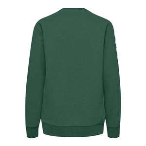 Sweat-shirts et pulls à capuche vierges de poids lourd OEM pour femmes, sweat-shirts à col rond personnalisés, logo brodé personnalisé, couleur verte, adultes - Product Image 3