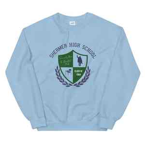 Women's Custom French Terry Crew Neck <b>Sweatshirt</b> Oversized Winter Streetwear Pullover With Front Logo - Product Image 4