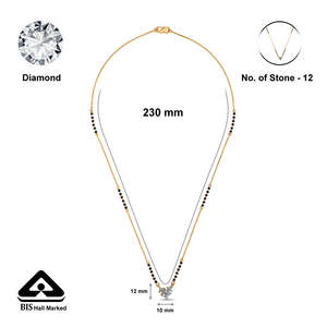 สร้อยคอประดับลูกปัดลายดอกไม้สีทองทันสมัยแบบมังกัลสุตร - Product Image 6