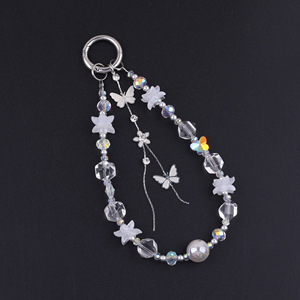 Các Nhà Sản Xuất Túi Quyến Rũ Móc Khóa Long Lanh Acrylic Điện Thoại Cô Gái Keyring Nhựa Nhựa Keychain Nhựa Móc Chìa Khóa Ngọc Trai Điện Thoại Quyến Rũ - Product Image 4