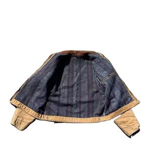 Nouveau Veste en jean à logo personnalisé Veste en coton décontractée de créateur pour hommes OEM Jean Vestes en jean de meilleure qualité pour hommes Vêtements décontractés - Product Image 2