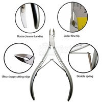 Pince à cuticules et ongles en acier inoxydable léger de haute qualité Coupe-ongles de forme ronde et facile à utiliser sur les doigts