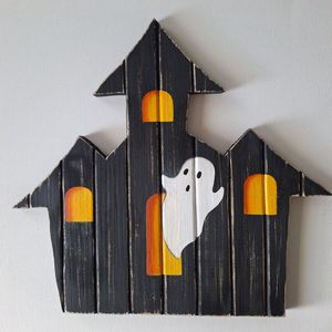 Halloween hanté décor à la maison citrouilles rougeoyantes squelettes chauves-souris sorcières fantômes toiles d'araignée bougies et vibes nocturnes effrayantes - Product Image 2