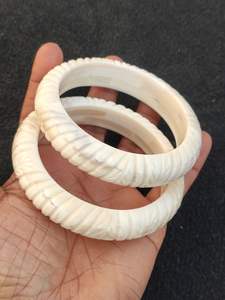 Pulseras de cuerno hechas a mano personalizadas de alta calidad de marca, brazalete de cuerno de moda colorido de Estilo Vintage para mujeres de India SCI - Product Image 5