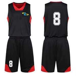 Vêtements de sport en gros avec logo personnalisé imprimé, uniformes de basket-ball respirants et confortables, uniformes de basket-ball pour hommes - Product Image 5
