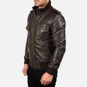 Chaqueta de Cuero Vacuno Personalizada para Hombre 2025, Resistente al Agua y 100% Cuero, Ropa Larga con Chaqueta Personalizada para Hombre - Product Image 5