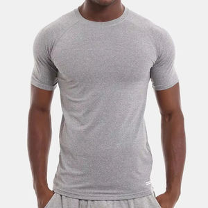 Haut de course à compression à séchage rapide pour hommes, vêtements de sport d'été, logo avant pour exercices en plein air, protection contre les éruptions cutanées. - Product Image 4