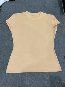 Nouveauté mesures personnalisées body shaper pour femme 100% coton t-shirt ajusté grande taille avec marque privée - Product Image 5