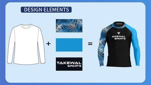 Protège-éruption O-Neck personnalisé pour hommes et femmes Vente directe en usine Bon marché Haute qualité Garde éruption BJJ et MMA Jiu Jitsu Rash Guard - Product Image 6